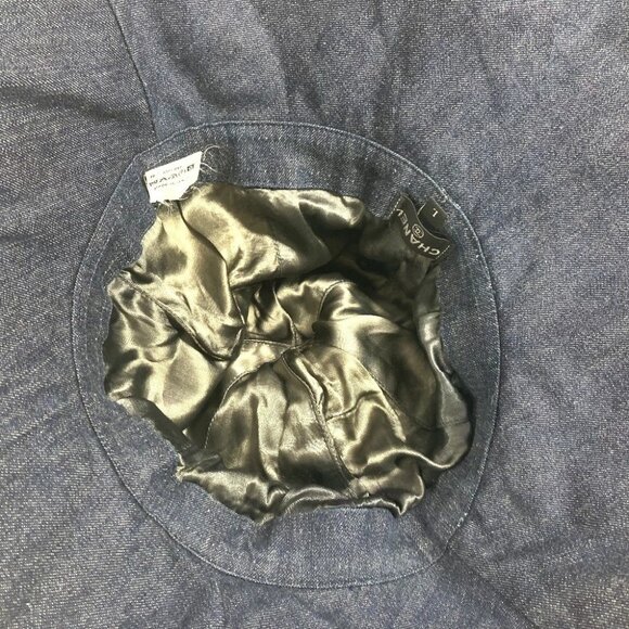 CHANEL Denim Night flight hat hat bucket hat bob hat hat cotton blue main image 10